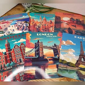 Travel City Prints 8 X 10 Glossy 6 Prints